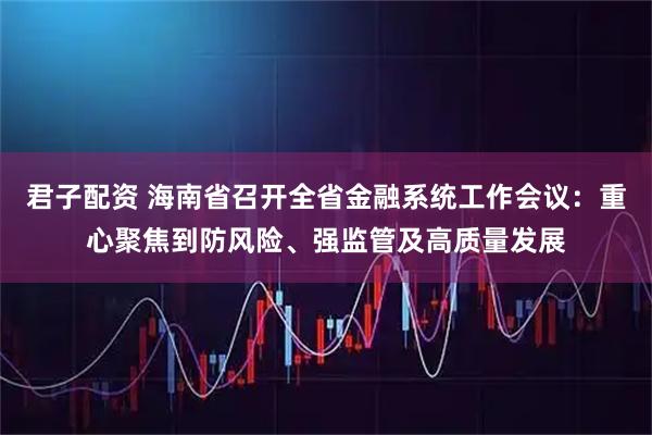 君子配资 海南省召开全省金融系统工作会议：重心聚焦到防风险、强监管及高质量发展